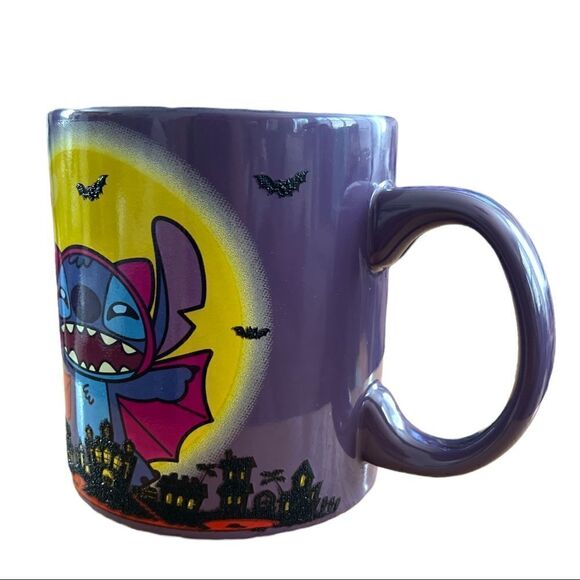 Disney Halloween Vampire Stitch Ceramic 20oz Mug - Picture 2 of 6